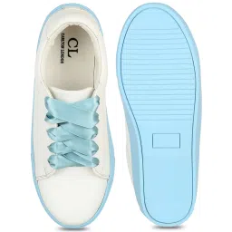 Carlton London Women's White Casual Sneakers image 3