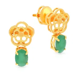 Malabar Gold and Diamonds 22k Gold Earrings for Women image 1
