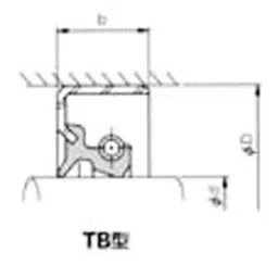 NOK φ100x135 mm TB2 Type Nitrile Rubber Oil Seal, TB2 100 135 15 image 4