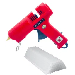 CRAFTYGUN 150 W Glue Gun with 20 Sticks Standard Temperature Red 11 mm Stick Dia., CRAFTYGUN (RED) (150 WATT) 20 STICKS-picture-37