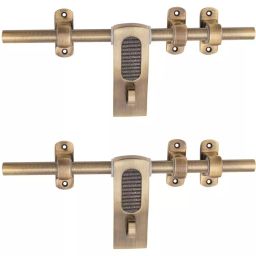 Atom White Metal Brass Antique Finish Adjustable Latch, WZA-003-BA-12-102 (Pack of 2)-picture-49