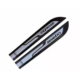Auto Pearl Car Door Side Beading Moulding Black & Silver Compatible For Hyundai Grand I10 (Set of 4 Pcs) image 3