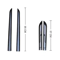 Auto Pearl Car Door Side Beading Moulding Black & Silver Compatible For Hyundai Grand I10 (Set of 4 Pcs) image 5