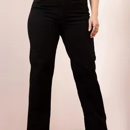 Miss Chase A+ Women Straight Fit High-Rise Heavy Fade Stretchable Denim Jeans-picture-17