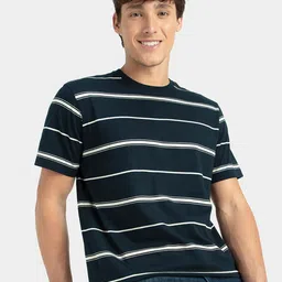 Jockey Super Combed Cotton Rich Striped Round Neck Half Sleeve Tshirt - 2715 image 4