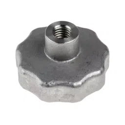 RS PRO Silver Multiple Lobes Clamping Knob M10 Threaded Through Hole, 478989 image 2
