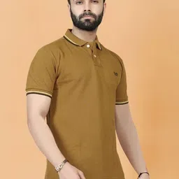 KHODI LIFESTYLE Men Brand Logo Polo Collar Pockets T-shirt-picture-10