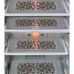 Dakshya Industries Fridge Top Cover and Fridge Mat Combo Set of 5-picture-39