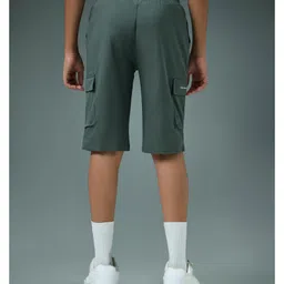 Technosport Knit Solid Quick Dry & Breathable Shorts - Green image 3