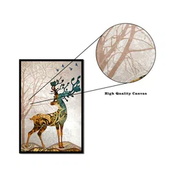 WENS Abstract Flower Framed Canvas Set of 3 Painting for Home Decor 19 Inch x 39 Inch image 4