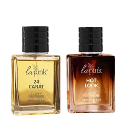 La Pink Men Set Of 2 Hot Look & 24 Carat Long Lasting Perfume - 30 ml Each image 1