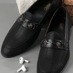 ID Men's Black Formal Loafers image 1