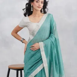 Fabindia Sage Woven Design Saree image 5