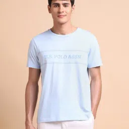 U.S. Polo Assn. blue Embroidery T-Shirts-image-33