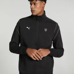 Puma Scuderia Ferrari Motorsport MT7 Black Regular Fit Sports Jacket image 1