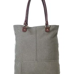 Mona B Grey Textured Large Tote Bag image 3