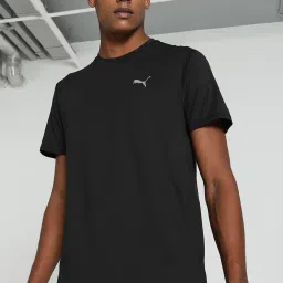 Puma Performance Running Black Regular Fit Sports T-Shirt image 1