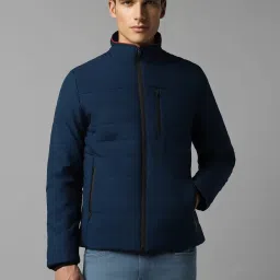 Louis Philippe Sport Mid Navy Regular Fit Quilted Jacket image 1