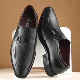 Alberto Torresi Men's Black Formal Loafers image 1