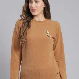 Monte Carlo Brown Embellished Sweater image 1