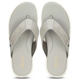 Bata Men's JACK Grey Flip Flops image 1