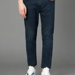 Red Tape Vintage Dark Blue Regular Fit Lightly Washed Jeans image 1