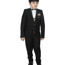 SG Yuvraj Kids Black Printed Suit Set-picture-36