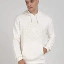 Guess White Regular Fit Self Sweatshirt image 1