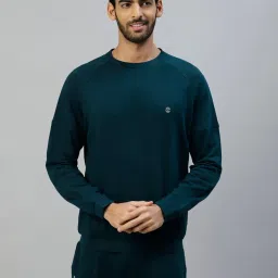 Slowave Teal Regular Fit Sweatshirt image 1
