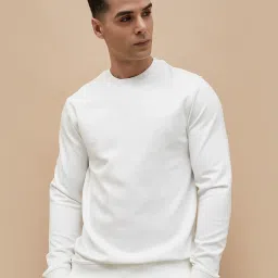 Code By Lifestyle White Regular Fit Embroidered Sweatshirt image 1