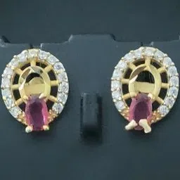niva fashion Oval Studs Earrings-picture-5