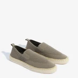 SOLEPLAY by Westside Grey Knit-Textured Slip-On Shoes image 1