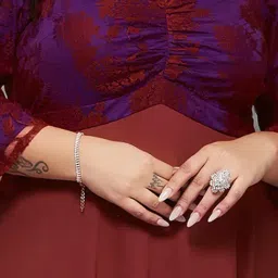 Miss Chase A+ Red Floral Print Maxi Dress image 5