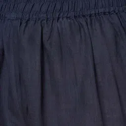 Rangmanch by Pantaloons Navy Cotton Embroidered Palazzos image 5