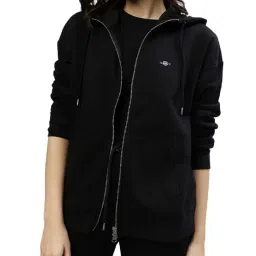 Gant Black Relaxed Fit Hoodie image 1