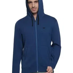 Wildcraft Blue Regular Fit Hooded Sweatshirt image 1
