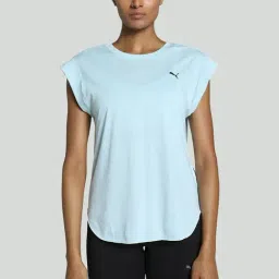 Puma Blue Plain Sports T-Shirt-image-58