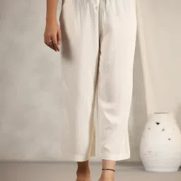 Juniper Beige Solid Palazzo image 1