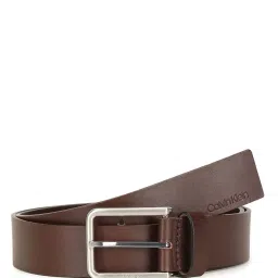 Calvin Klein Jeans Dark Brown Leather Casual Belt image 1