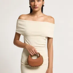 Miraggio Brown Solid Small Handbag image 1