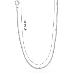 Taraash 92.5 Sterling Silver Chain for Women image 2