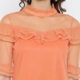 Rare Orange Regular Fit Top image 5