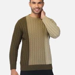JoE Hazel Tan Acrylic Relaxed fit Sweater image 1