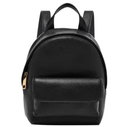 Fossil Black Solid Backpack image 1