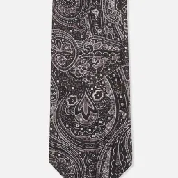 Van Heusen Brown & Black Embroidered Tie image 1