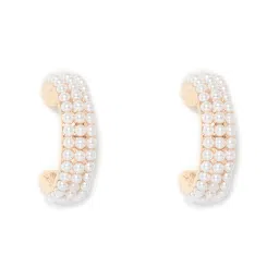 Forever New Prue Small Pearl Hoop Earrings image 1