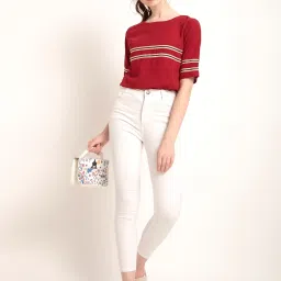 Rare Red Striped Top image 5