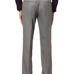 Park Avenue Grey Regular Fit Trousers image 2