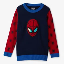 The Souled Store Kids Multicolor Printed Full Sleeves Sweater image 1