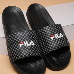 Fila Men's Black Slides image 1